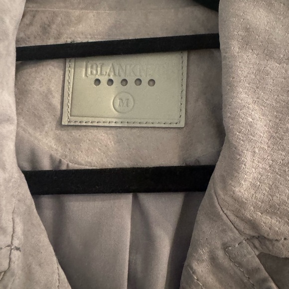 NWHT Blank NYC Cloud Grey Suede Moto Jacket - Picture 7 of 8